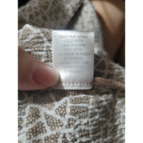 Christopher & Banks Abstract Print Blouse Size L Career Work Casual EUC - Picture 6 of 6